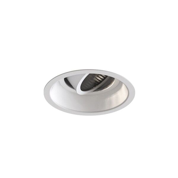 Minima Slimline Rond Réglable Feu Anti-incendie Blanc Mat