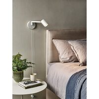 Ascoli Swing Wandlamp Mat Wit