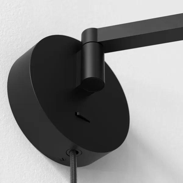 Schwarz Wandlampe Matt