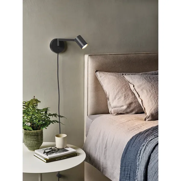 Schwarz Wandlampe Matt