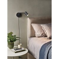 Schwarz Wandlampe Matt