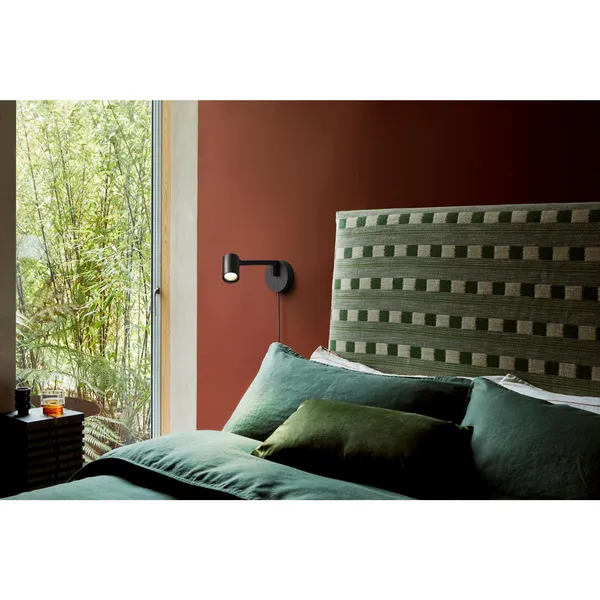 Schwarz Wandlampe Matt