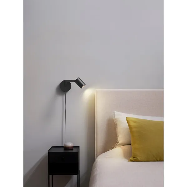 Schwarz Wandlampe Matt