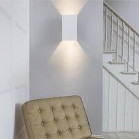 Pella 190 Wandlamp van Gips, Wit