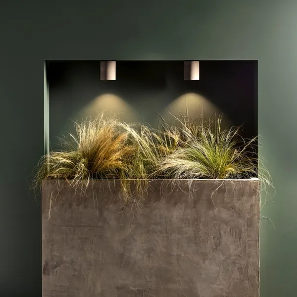 Lampada da Esterno LED Kos Concrete Round Spot in Cemento