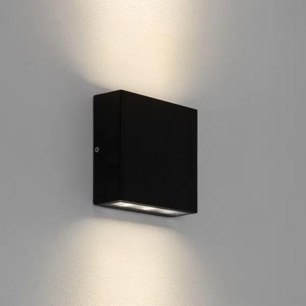 Elis Twin LED Udendørs Væglampe Sort