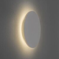 Eclipse Round 250 Vegglampe Hvit