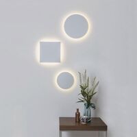 Eclipse Round 250 Vegglampe Hvit