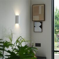 Serifos 170 Wandlamp van Gips, Wit