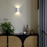 Serifos 170 Wandlamp van Gips, Wit