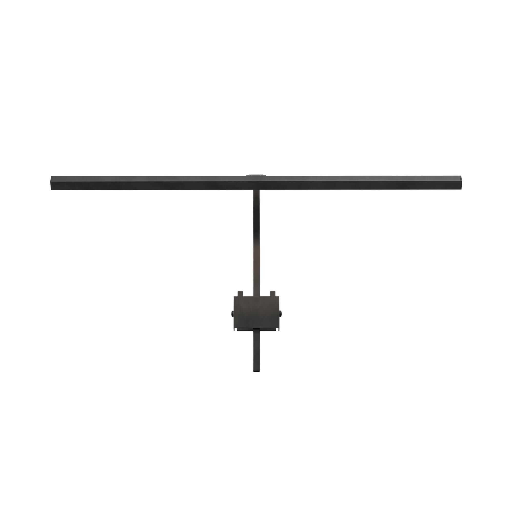Mondrian 600 V&auml;gglampa med Ram , Matt Svart