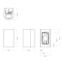 Dunbar 160 Wall Outdoor Lamp LED Light Concrete