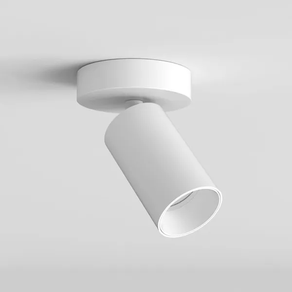 Can 50 Single Ceiling Light/ Wall Lamp LED Matt White
