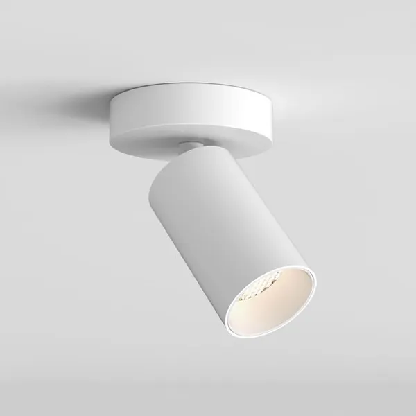 Can 50 Single Ceiling Light/ Wall Lamp LED Matt White