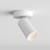 Can 50 Single Ceiling Light/ Wall Lamp LED Matt White