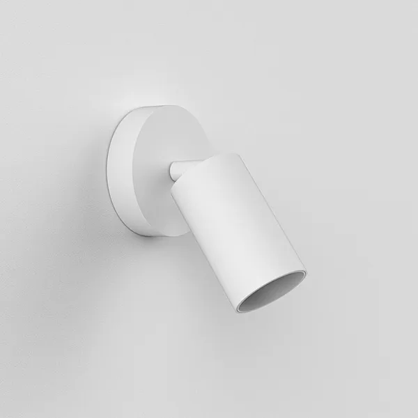 Can 50 Single Ceiling Light/ Wall Lamp LED Matt White