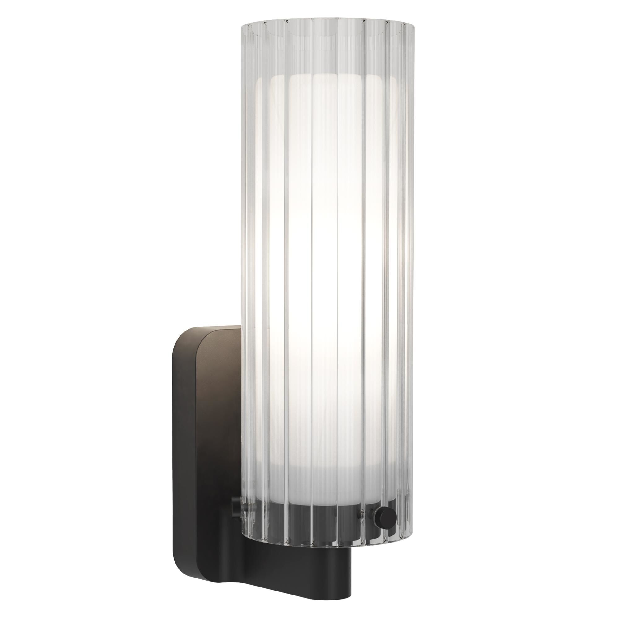 Svart V&auml;gglampa Matt