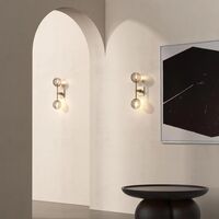 Tacoma Wandlampe, Matt , mit Gerilltem Lampenschirm , Transparent
