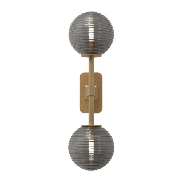 Tacoma Twin V&auml;gglampa M&auml;ssing & R&auml;fflad Lampsk&auml;rm R&ouml;kf&auml;rgad