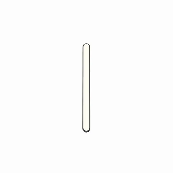 Atticus 600 Vegglampe Matt Sort