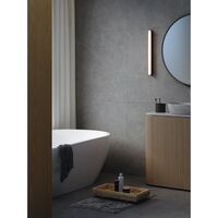 Atticus 600 Vegglampe Matt Sort