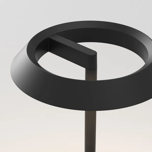 Schwarz Tragbare Tischlampe Matt