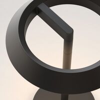 Schwarz Tragbare Tischlampe Matt