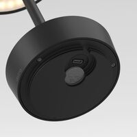 Schwarz Tragbare Tischlampe Matt