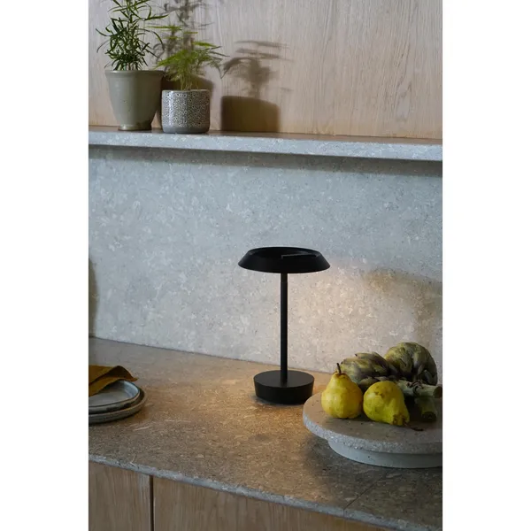 Schwarz Tragbare Tischlampe Matt