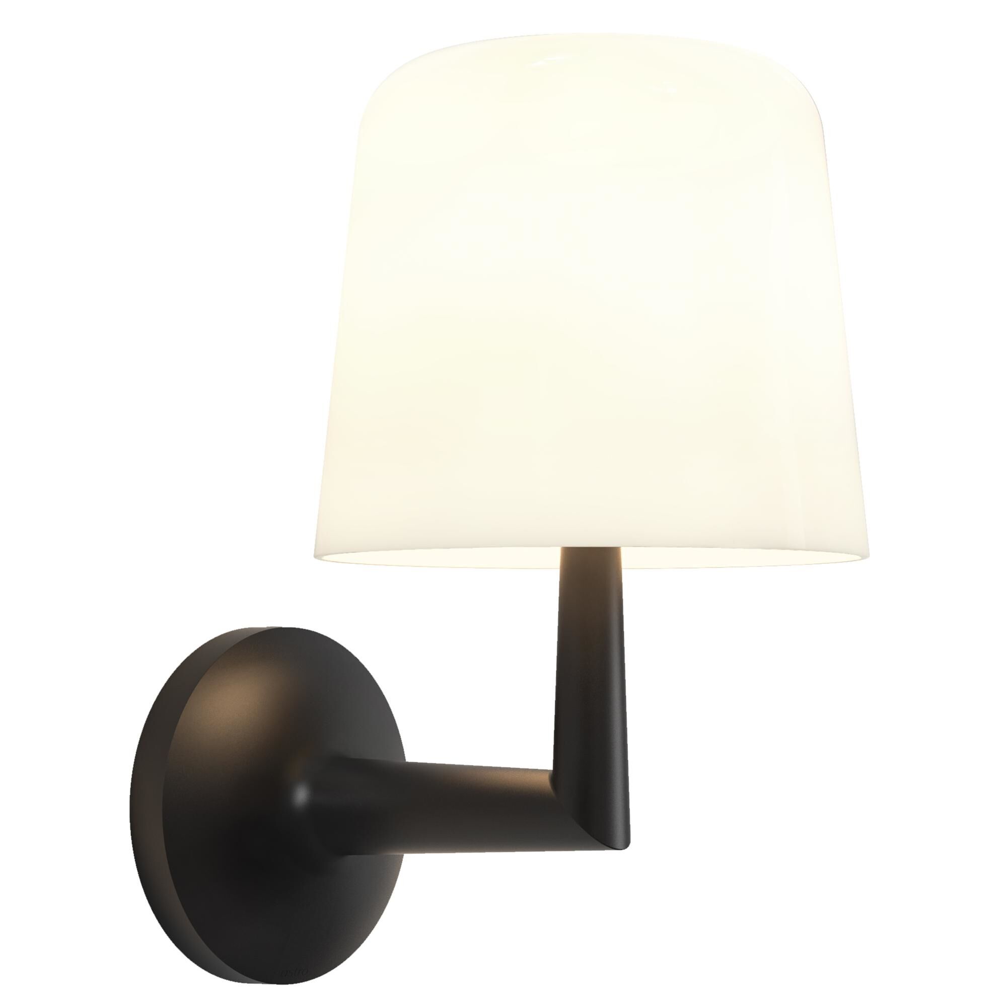 Ella V&auml;gglampa Matt Svart