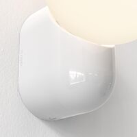 Lyra Single Wall Lamp Gloss Glaze White