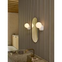 Lyra Single Wall Lamp Gloss Glaze White