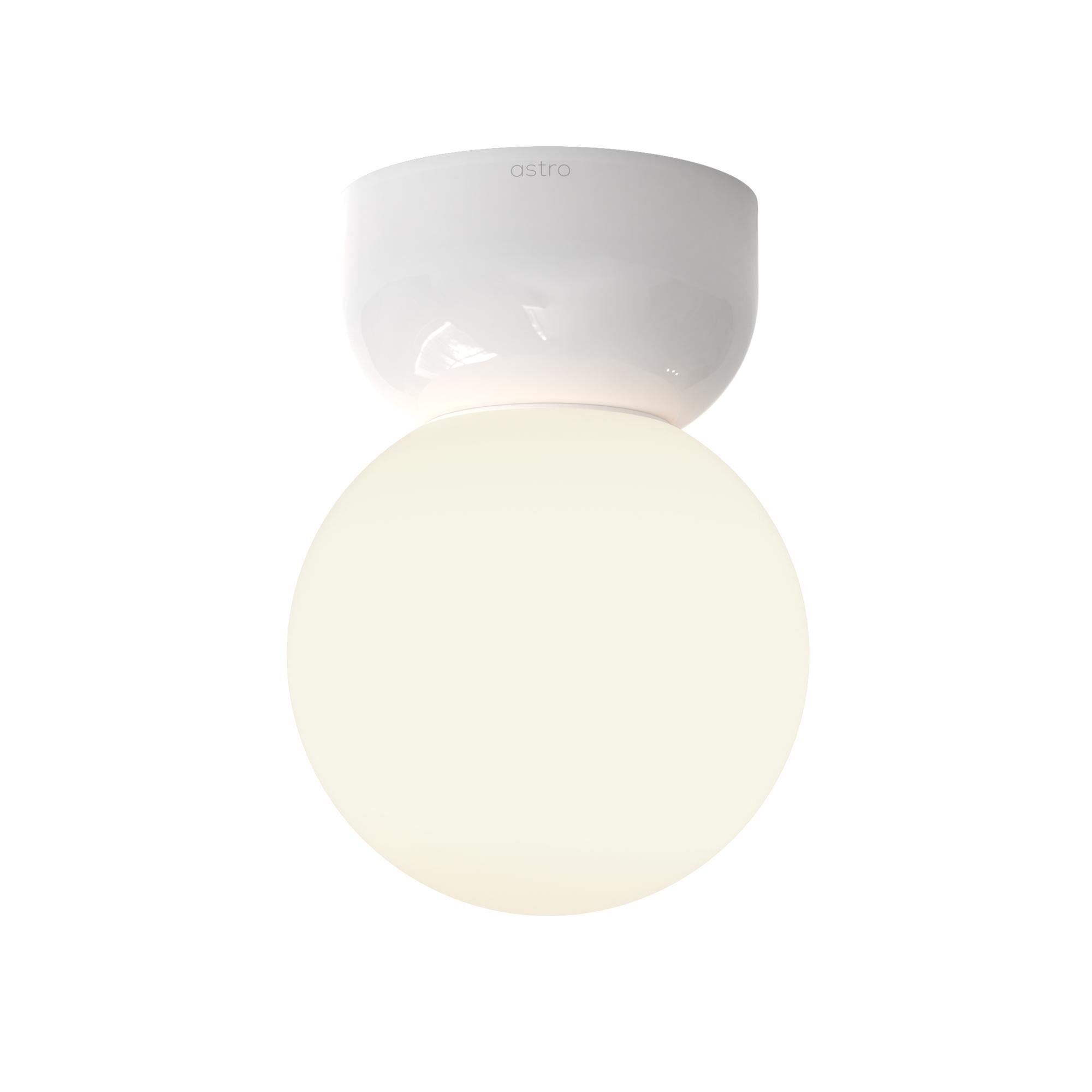 Lyra 140 Taklampa Glansglaserad Vit
