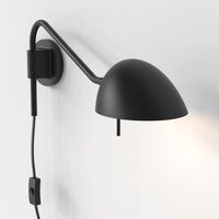 Zwart Wandlamp Mat