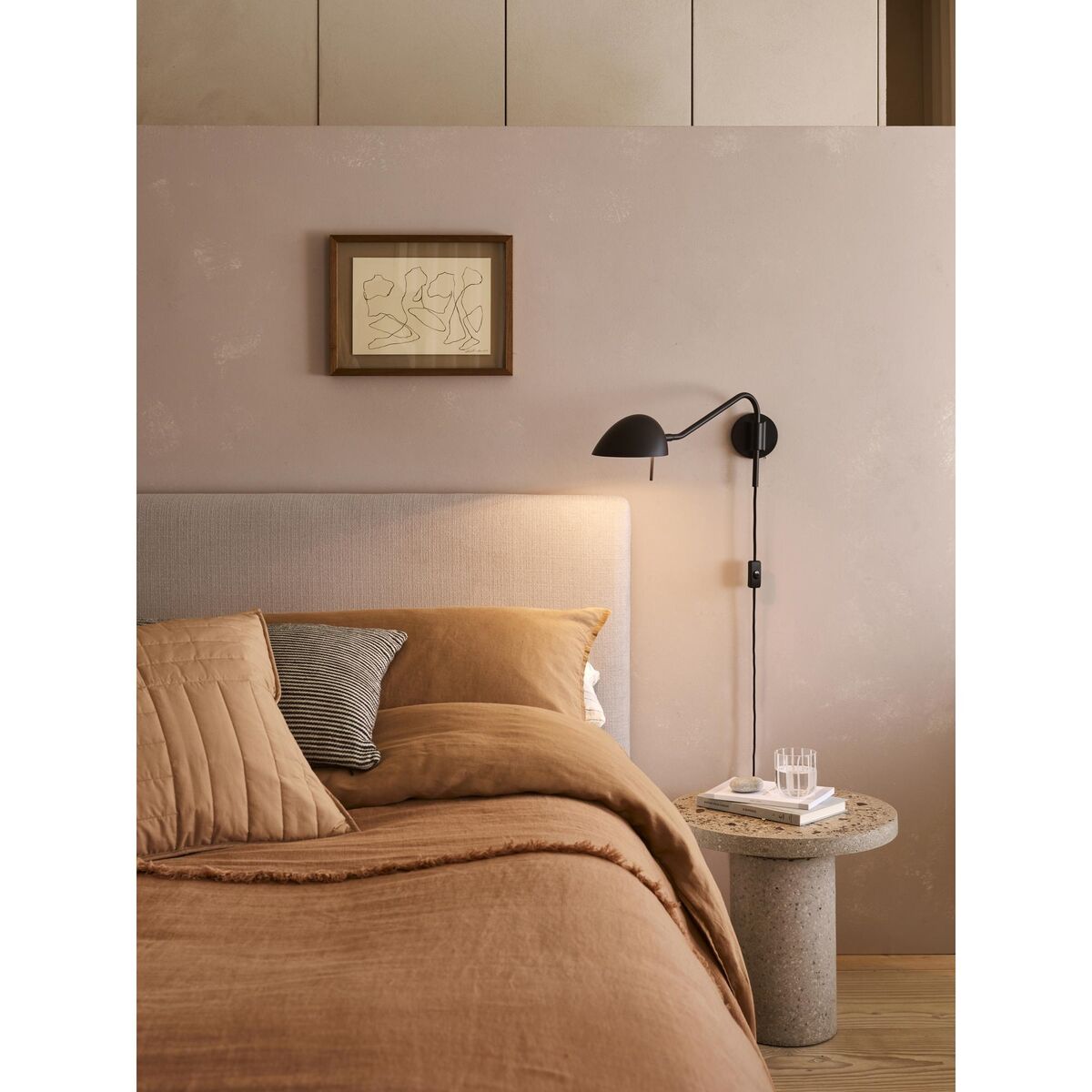 Zwart Wandlamp Mat