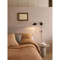 Zwart Wandlamp Mat