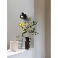 Koto Single Switched Væglampe Mat Sort