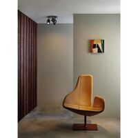 Koto Triple Round Loftlampe Mat Sort