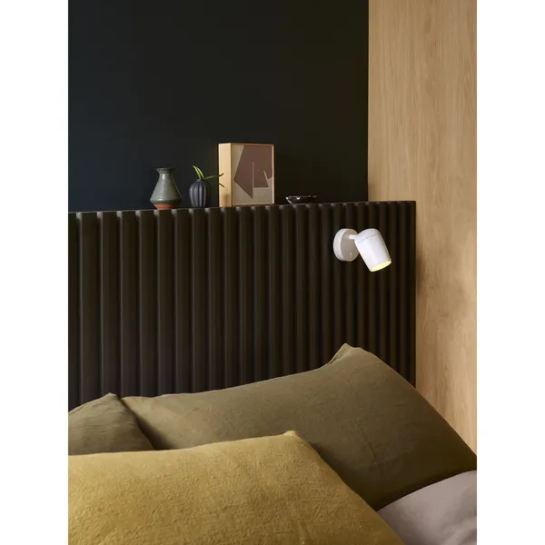 Applique Koto con Interruttore Singolo Bianco Opaco
