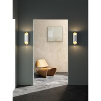Ako 420 Phase Wandlamp Mat Wit/Goud