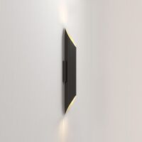 Ako 600 Phase Væglampe Mat Sort/Guld