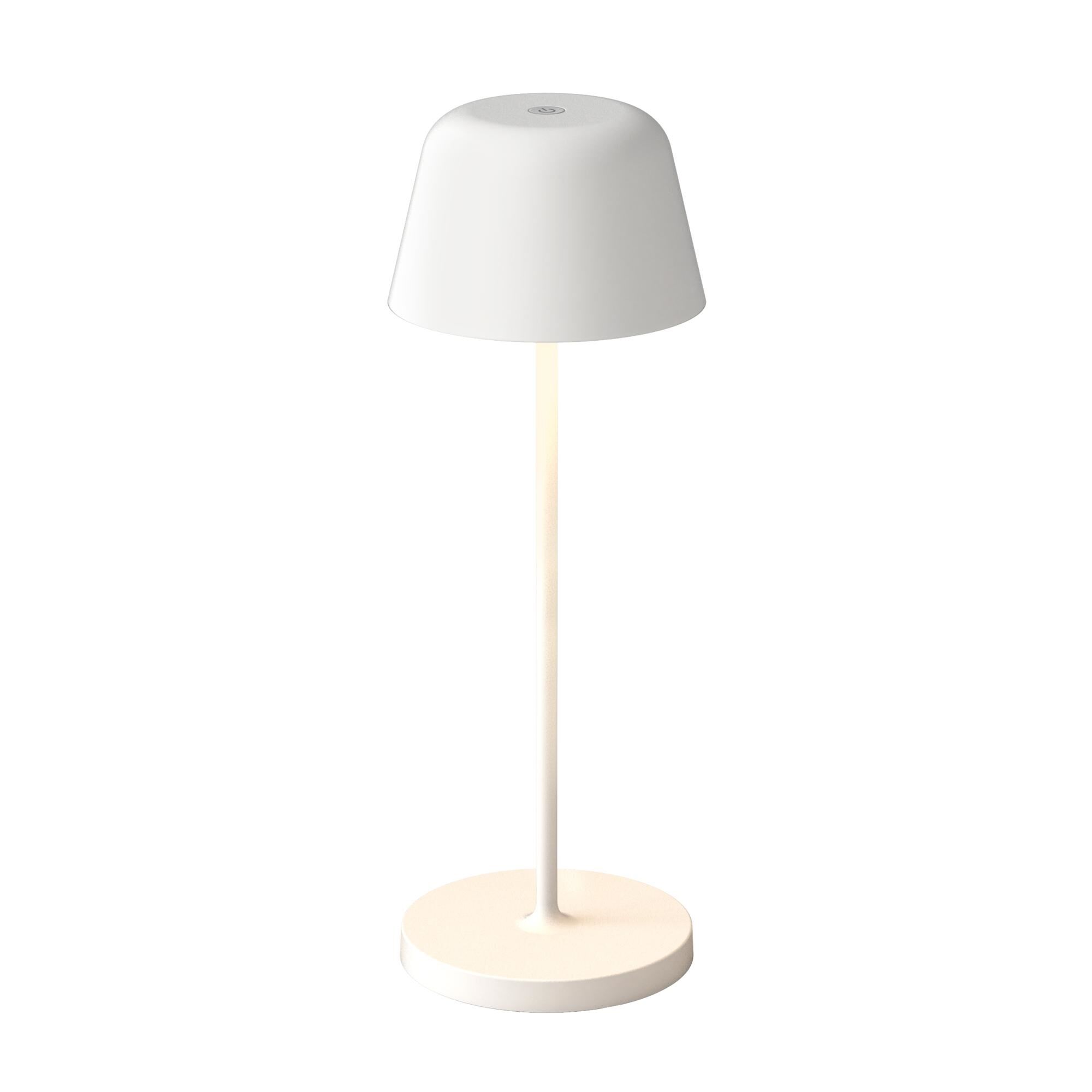 Nomad Bærbar Bordlampe Hvit