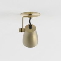 Juno Plafondlamp, Mat Geborsteld Messing