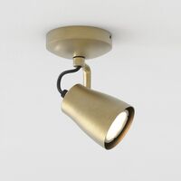 Juno Single Loftlampe Mat Børstet Messing