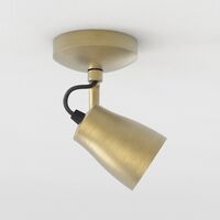 Juno Single Loftlampe Mat Børstet Messing