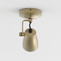 Juno Single Loftlampe Mat Børstet Messing