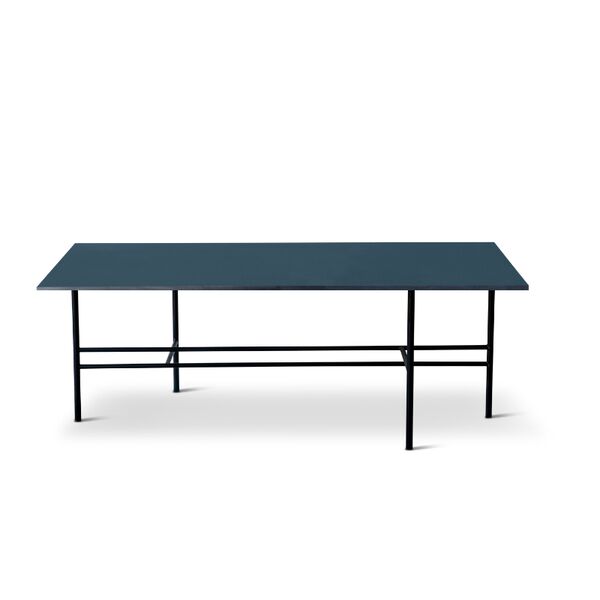 Bent Hansen Metro M108x55 Table Basse Gris Foncé/ 4179 Bleu Fumé