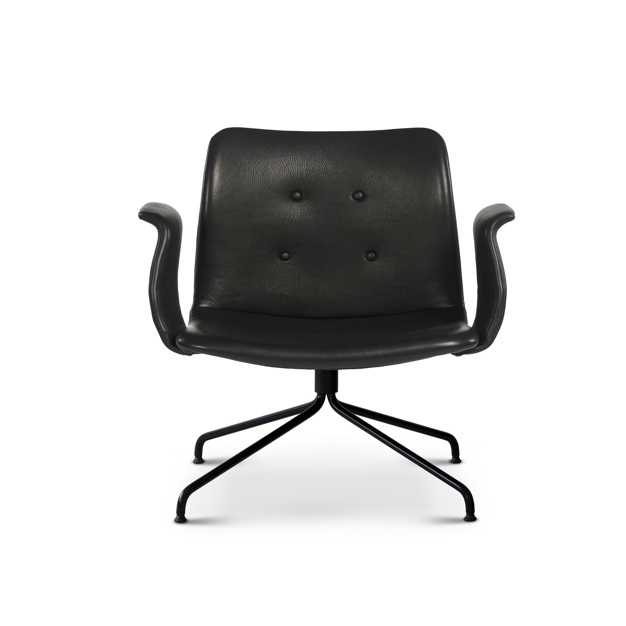 Bent Hansen Primum Lenestol med Armlener Sort/ Sort