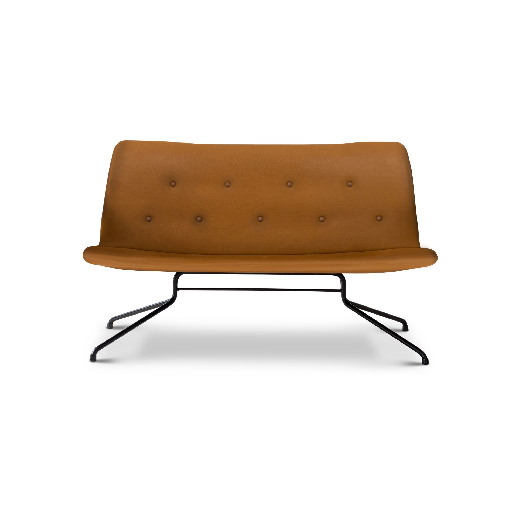 Bent Hansen Primum Sofa Uden Armln Sort/Cognac
