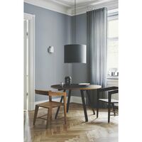 Bent Hansen Primum Dining Table Ø140 Black/ Lacquered Beech